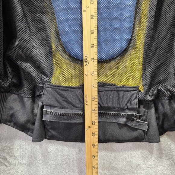 Joe Rocket Jacket Womens Medium Yellow Black Ballistic Series Mesh Motorcycle - Picture 11 of 13